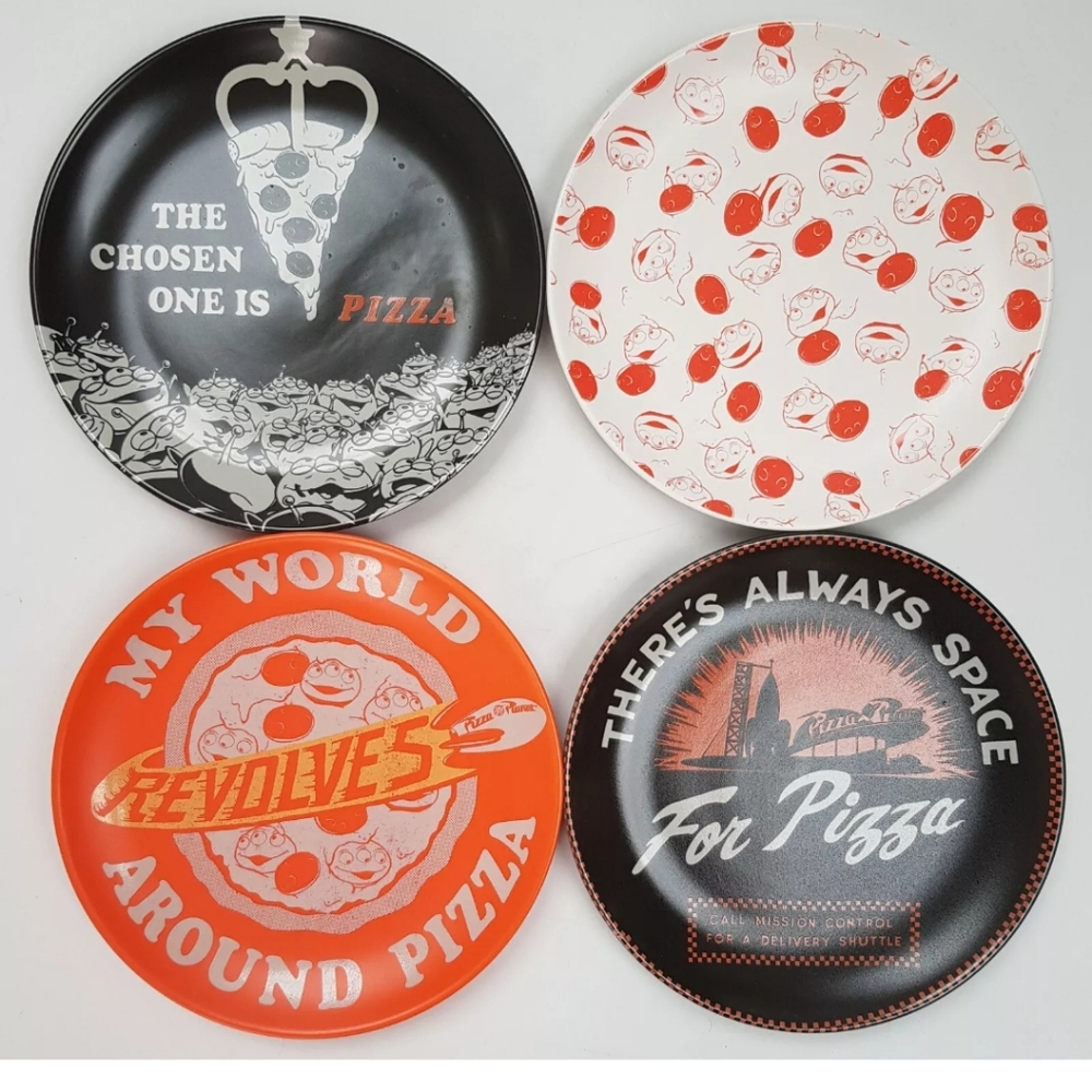 Disney Pixar Pizza Planet plates
